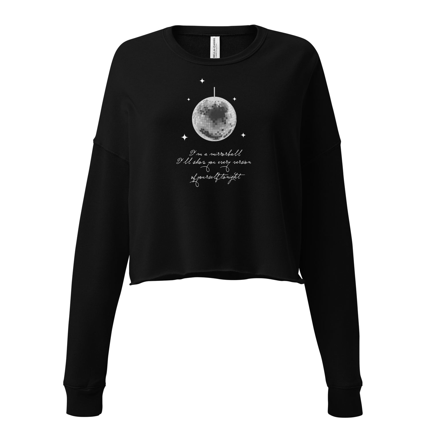 Mirror Ball Crop Sweatshirt