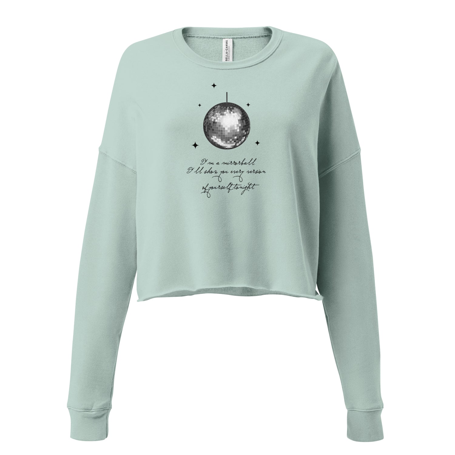 Mirror Ball Crop Sweatshirt