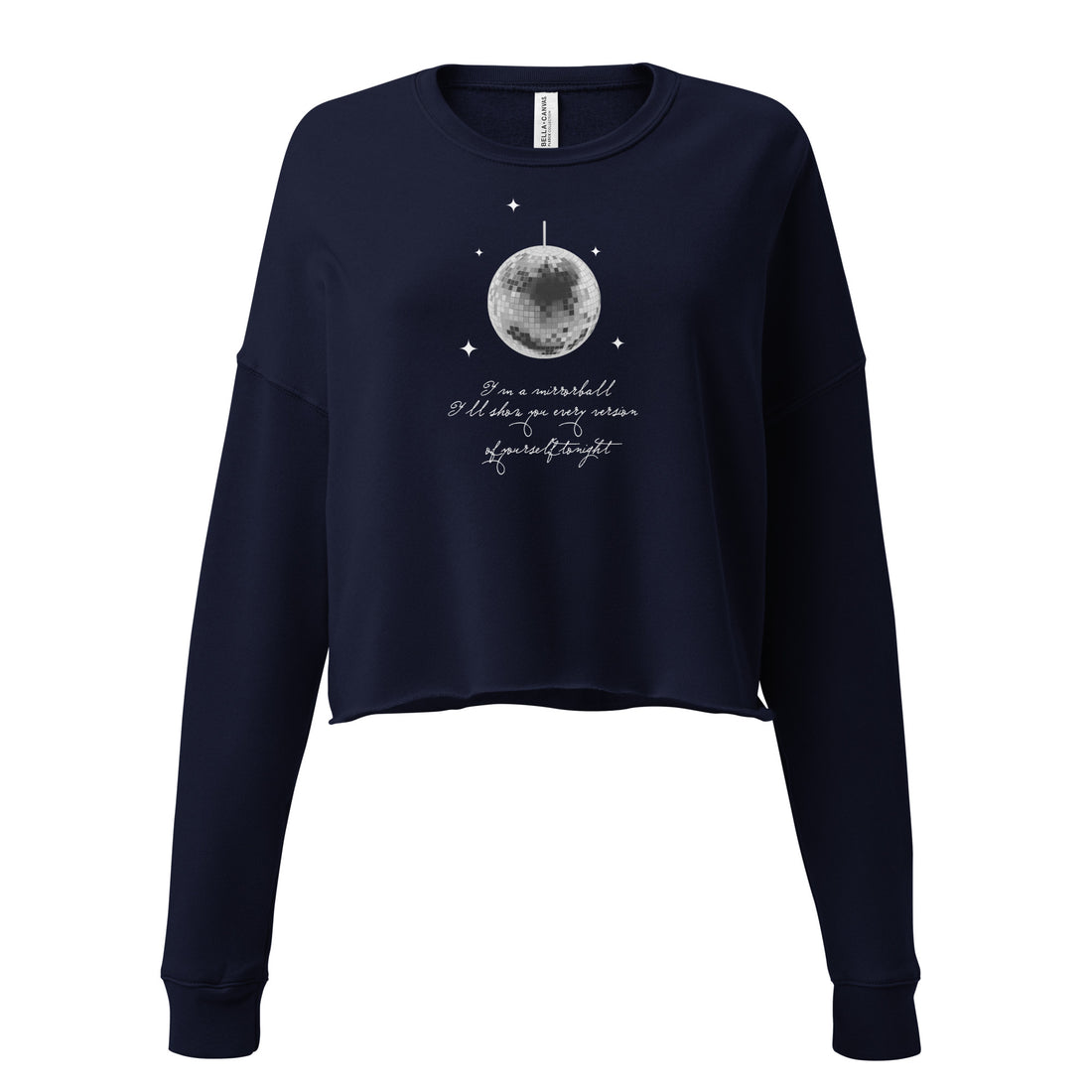 Mirror Ball Crop Sweatshirt